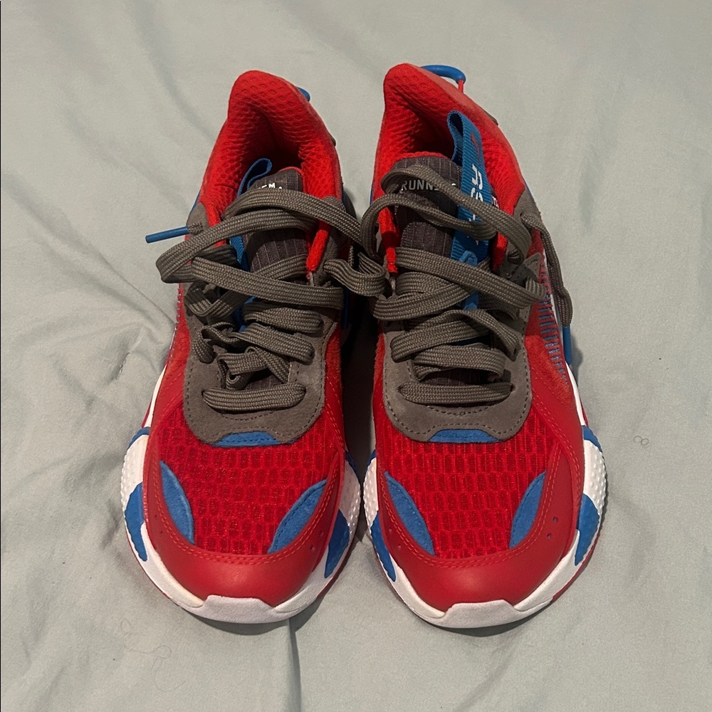 Kids Red and Blue Sneakers